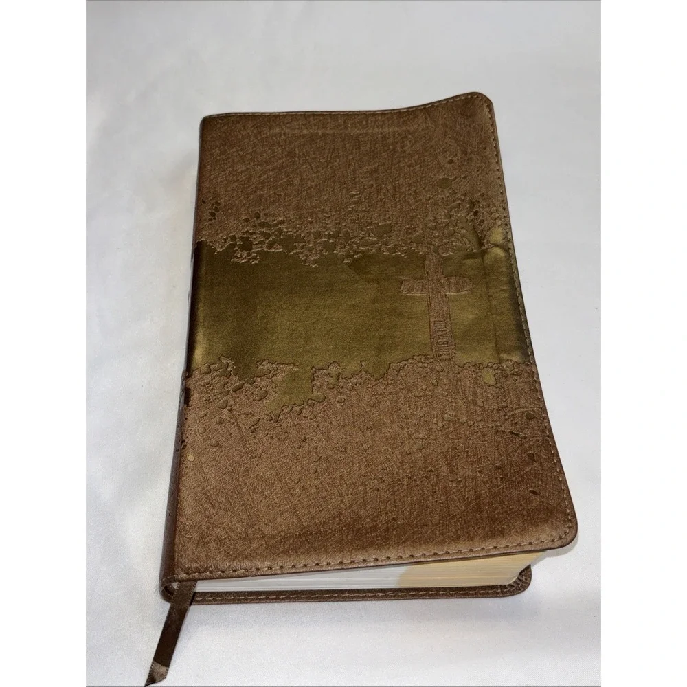NIV Kids Visual Study Bible Zondervan Illustrated Brown Leather With Ribbon